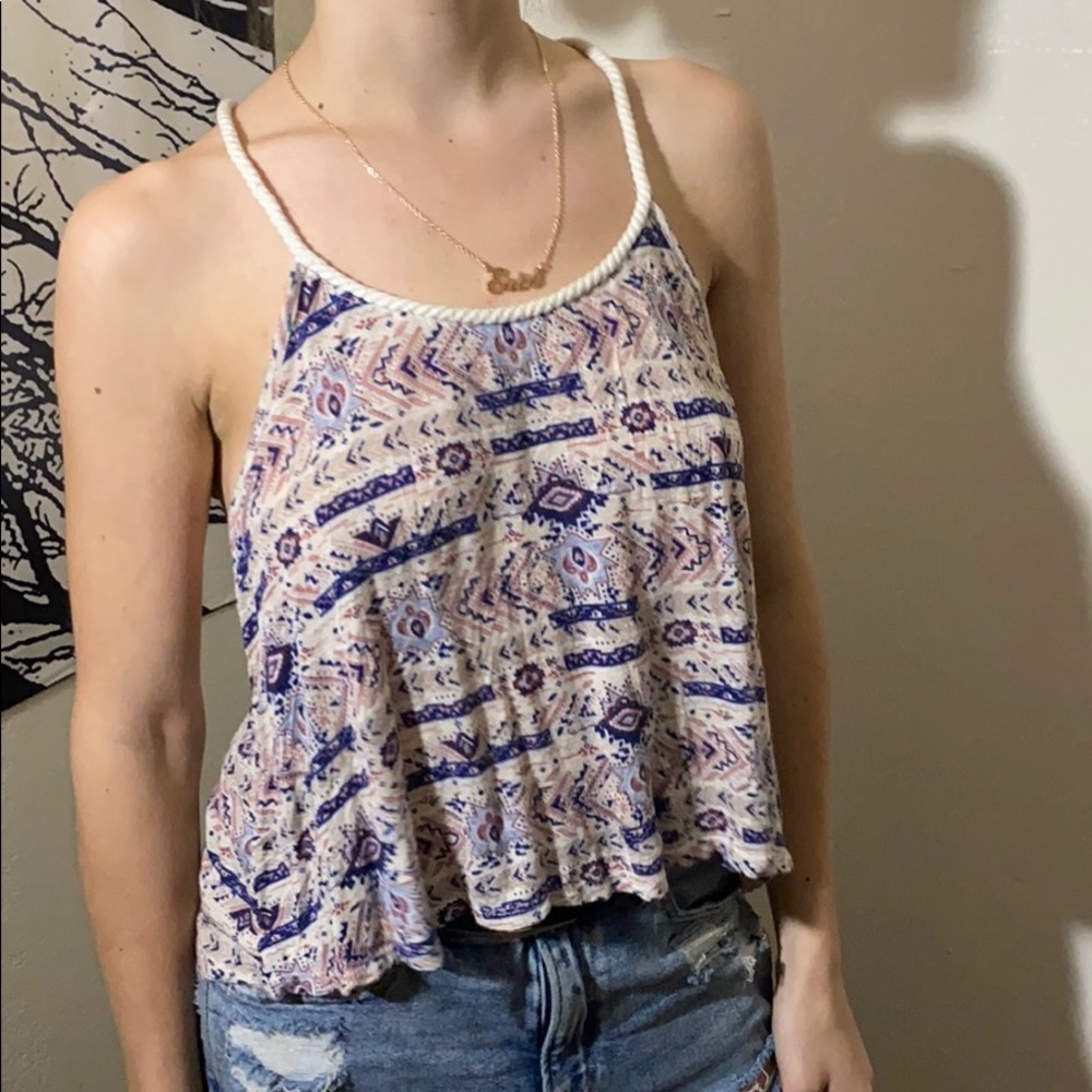 Beachy light-colored tank top